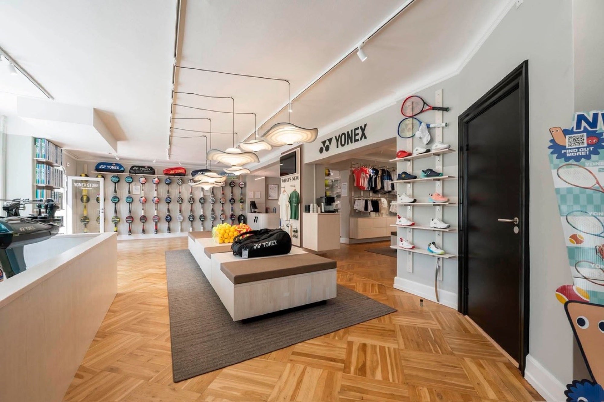 Yonex Store Copenhagen — interiør